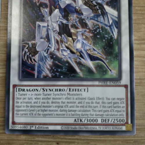 Rare Synchro Monster Cards 1st Edition, like new