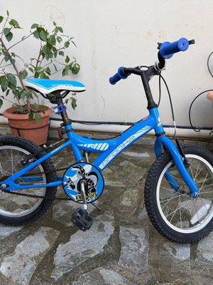Ποδήλατο 16 ιντσών Probike σαν καινούργιο, μπλε, με βοηθητικές ρόδες