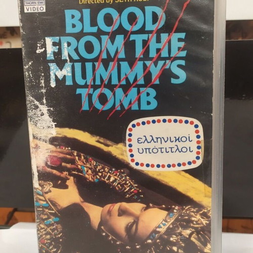 Blood from the Mummy's Womb (1971) VHS like new with Greek horror subtitles