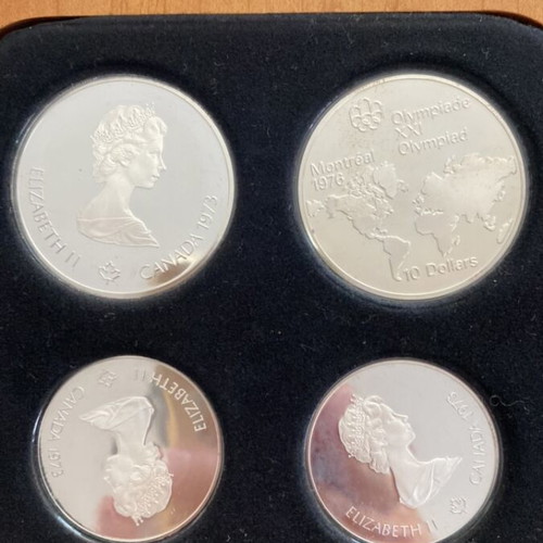 Montreal 1976 Olympic Silver Coin Collection with Certificate, new