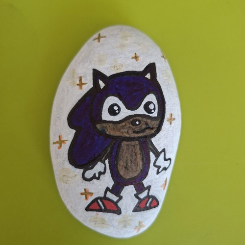 Handmade decorative item with Sonic design, new