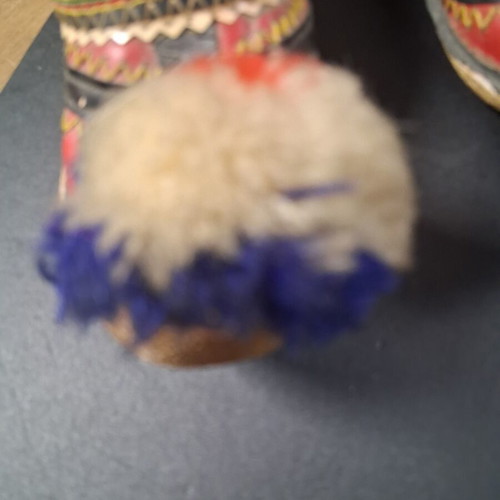 Vintage children's tsarouhia used, decorative