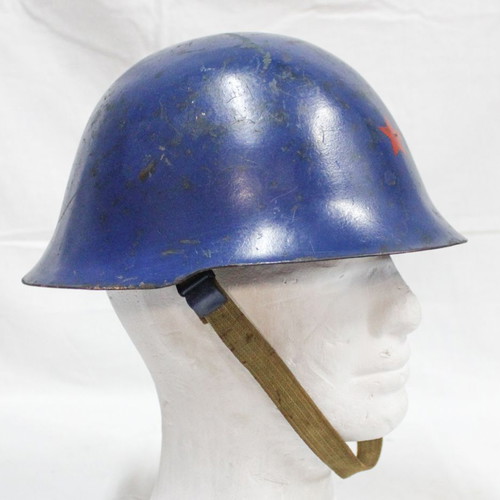 Yugoslavian Helmet 1990 used with Military Police Interior