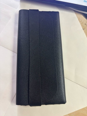 Leather glasses case new, black