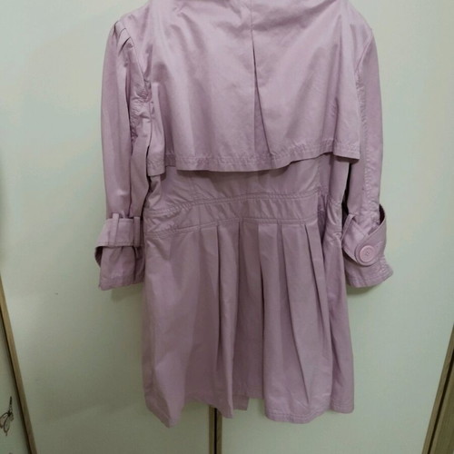 Benetton pink trench coat like new size M