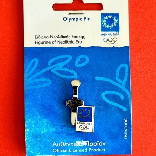 Olympic pin set Athens 2004 used, pack of 4