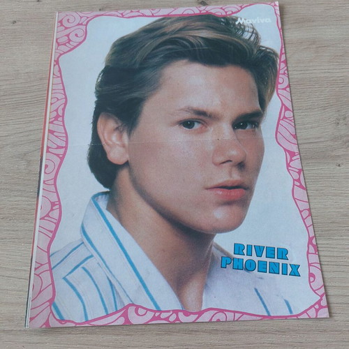 Ron Moss River Phoenix poster used from 90s Manina magazine