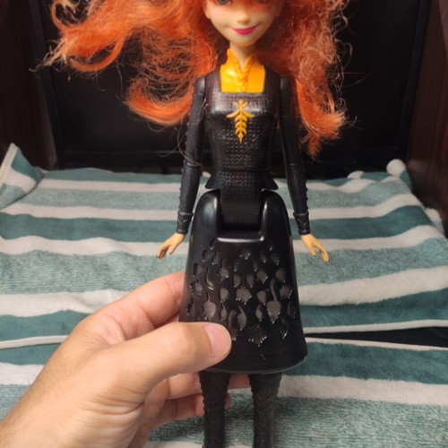 Anna doll from Frozen 2 used with light-up dress