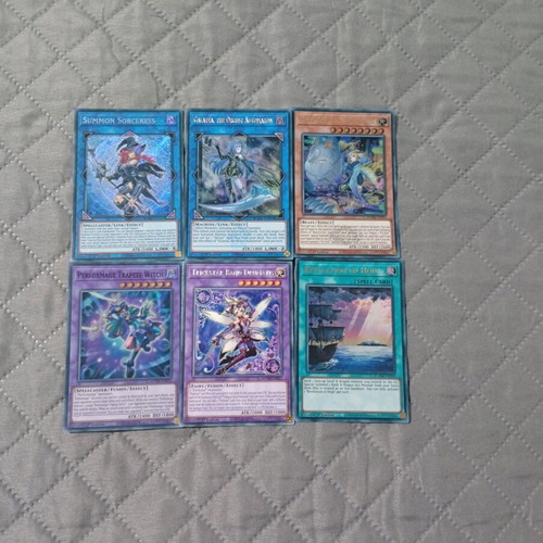 Authentic Yu-Gi-Oh cards 6 pcs like new