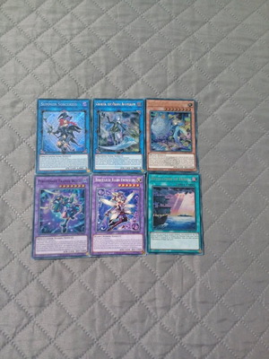 Authentic Yu-Gi-Oh cards 6 pcs like new