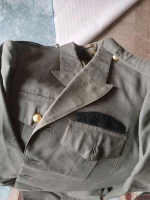 Two Military Uniforms No 8 used, winter and summer Greek army