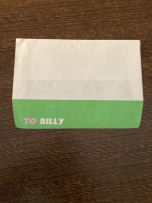 Lang Kuan Co. vintage letter envelope with Billy and Alberto designs