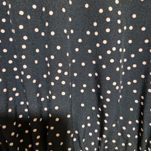 Long thin dress Shein size XS like new, green and white polka dots