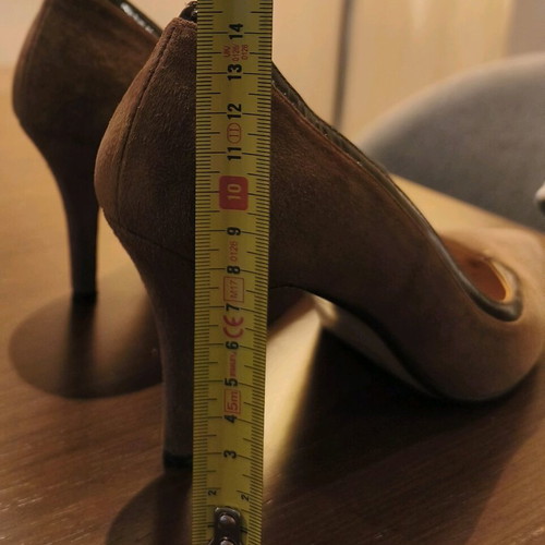 Petridis heels used, brown, size 39, genuine leather