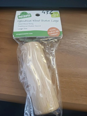 Cylindrical Wood Shaker Large for Children Over 3 Years