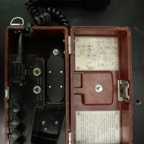Field Military Telephone F-1603 Electromagnetica like new