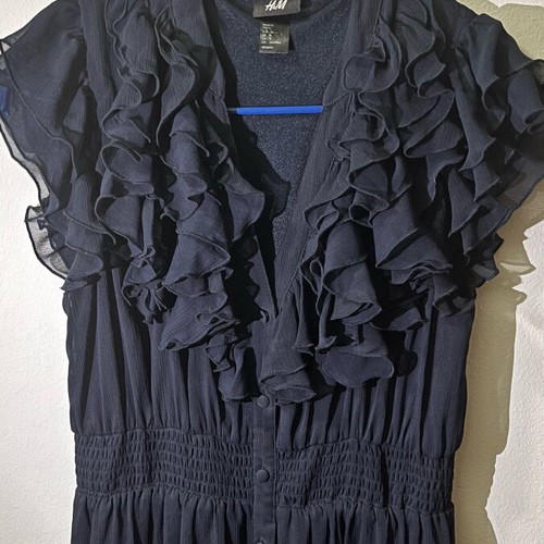 H&M dark blue dress like new size S -  5,00 - Vendora.cy