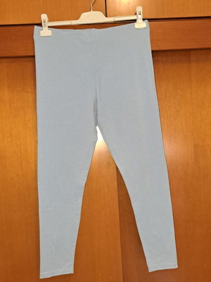 H&M women's leggings used, turquoise, soft fabric