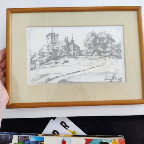 Painting in frame like new, 31.5x23 cm
