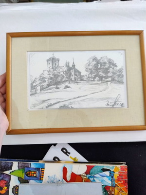 Painting in frame like new, 31.5x23 cm