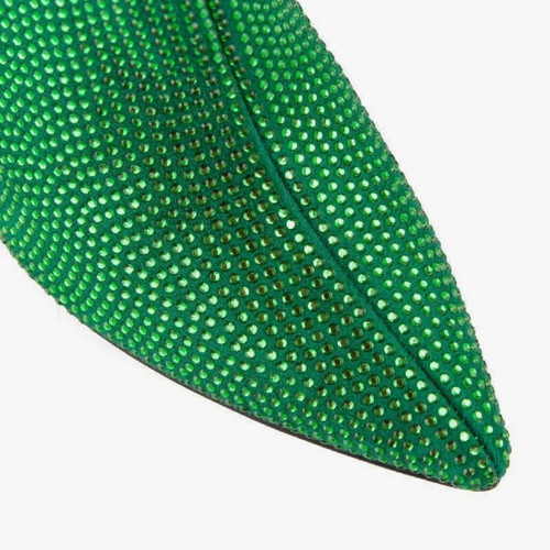 Boots with rhinestones new, green, size 40