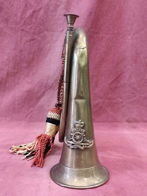 British artillery bugle from WWI and WWII, like new
