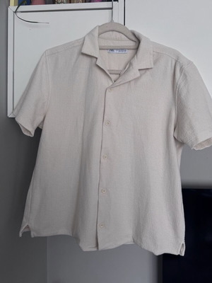 Zara men's shirt, beige, size M
