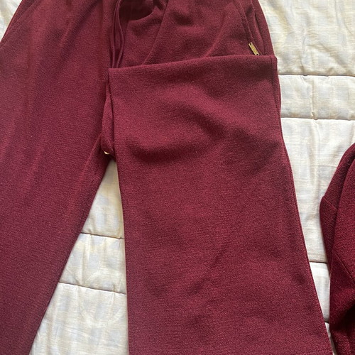 Set blouse with pants like new, red