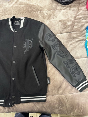 Philipp Plein leather jacket καινούργιο, μέγεθος XL, μαύρο