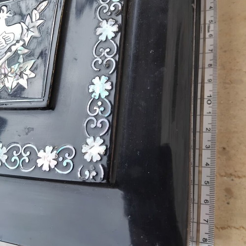 Korean Smoking Box used with Mother of Pearl Inlay Vietnam War