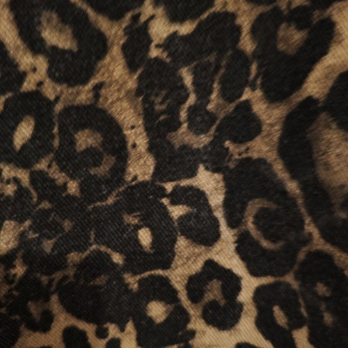 Leopard Print Jeans with Drawstring new