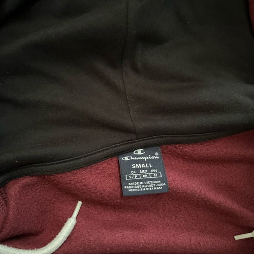 Champion jacket used, size S, white and brown