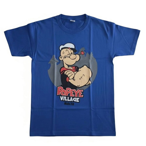 Popeye Malta T-shirt new, size S, blue