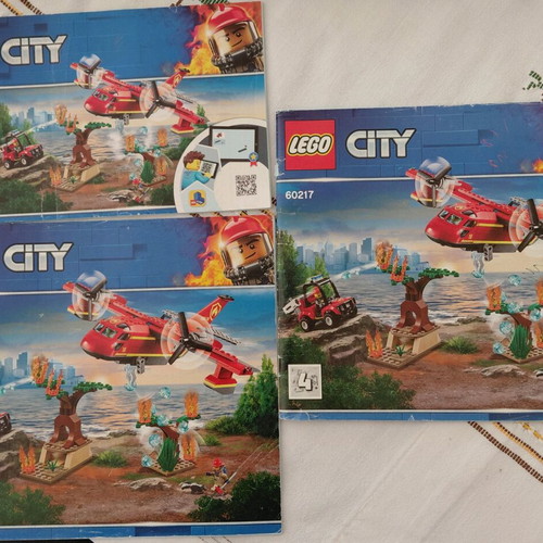 Lego City 60217 Firefighting Airplane like new, complete set without box
