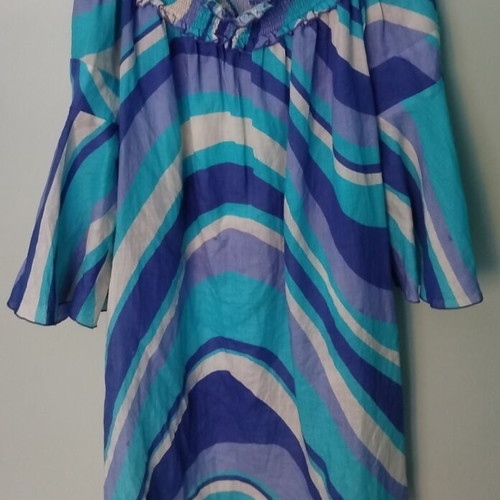 Italian off-the-shoulder linen dress M, like new