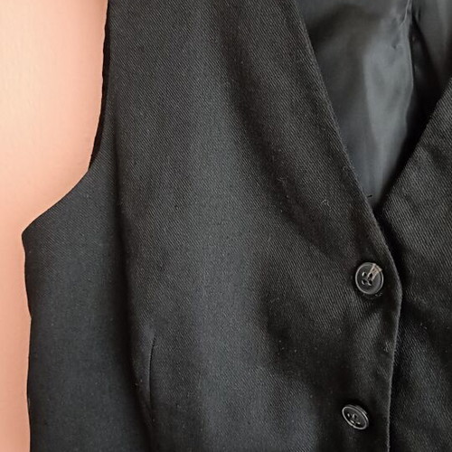 Orsay women's linen vest like new, black, size M