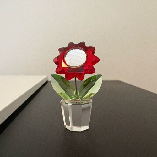 Swarovski Decorative Happy Flower - Sunflower Red like new