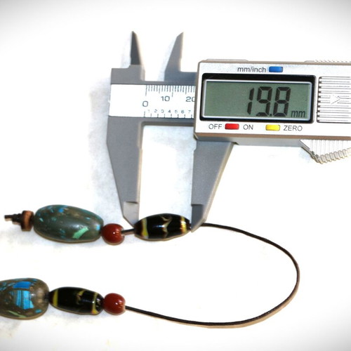 Indico Jewells handmade worry beads with turquoise and lapis lazuli porcelain beads
