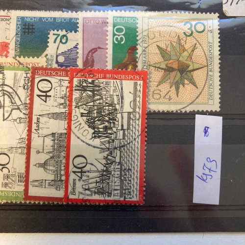 German stamps used complete series 1973