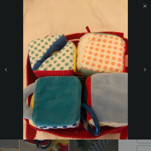 Lilliputiens set of 4 soft cubes used