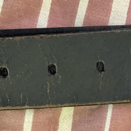 Calvin Klein Jeans leather belt used, black, size 105