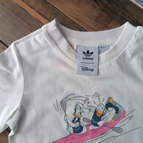 Adidas Disney boy's t-shirt new, off white, size 12-18 months