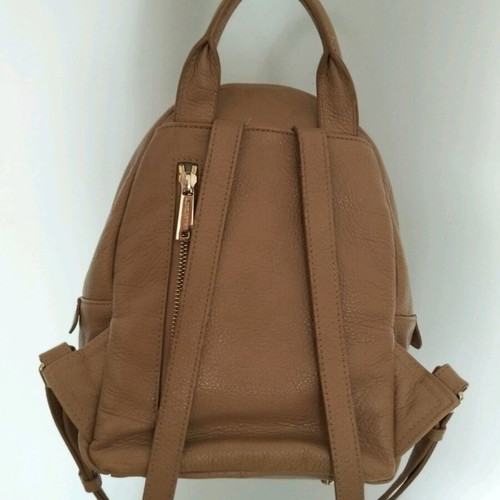 Lancaster leather backpack like new, medium, beige