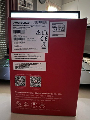 HikVision DS-PDC10DM-EG2-WE wireless outdoor detector new