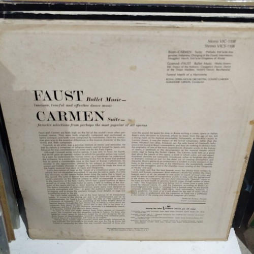 Gounod / Bizet Royal Opera House Orchestra vinyl record used, classical