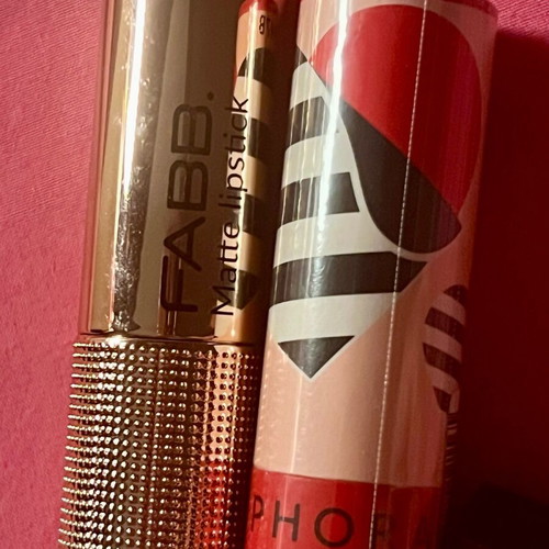 Sephora and FABB red lipsticks like new