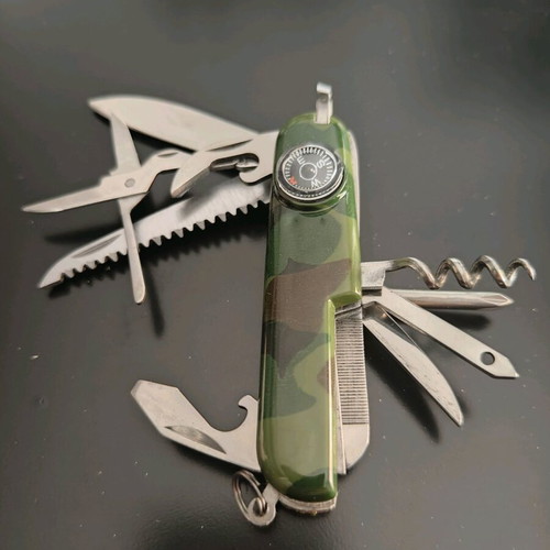 Multitool knife with camouflage compass new