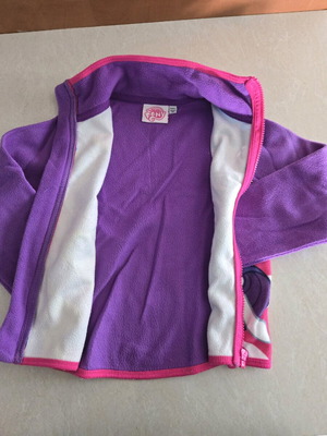 Fleece jacket with zipper like new, no3/4 (98/104)