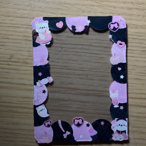 Handmade decorated toploader for KPOP photocards