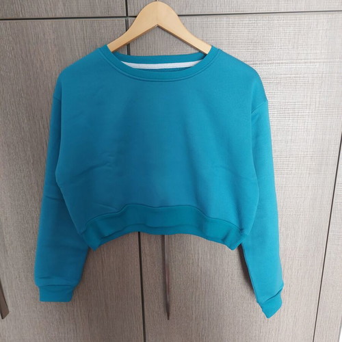 Shein turquoise sweatshirt like new, size M